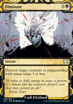 Eliminieren (V.3) STA-30 Uncommon Excellent Englisch Foil