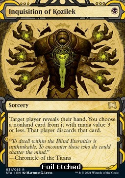 Inquisition of Kozilek STA-31 Rare Excellent Englisch Foil