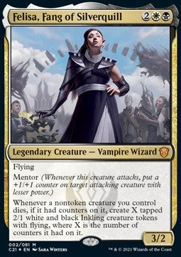 Felisa, Fangzahn von Silberkiel C21-2 Mythic Near Mint Deutsch Foil