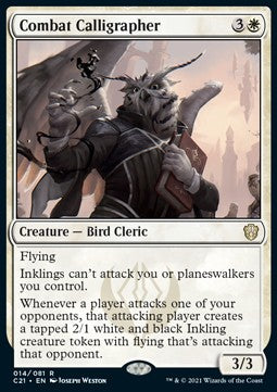 Combat Calligrapher C21-14 Rare Excellent Englisch