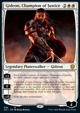 Gideon, Champion des Rechts C21-93 Mythic Near Mint Deutsch
