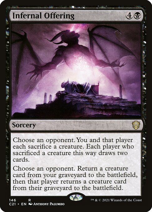 Infernal Offering C21-146 Rare Near Mint Englisch