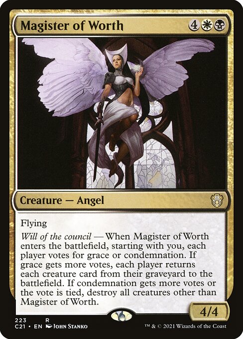Magister of Worth C21-223 Rare Near Mint Englisch