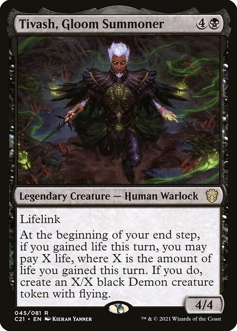 Tivash, Gloom Summoner C21-45 Rare Near Mint Englisch