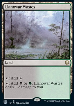 Llanowar-Ödland C21-297 Rare Near Mint Englisch