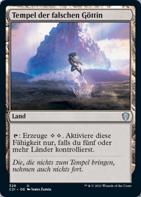 Tempel der falschen Göttin C21-326 Uncommon Excellent Deutsch