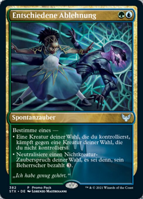 Entschiedene Ablehnung PSTX-382 Uncommon Good Deutsch
