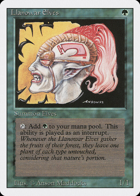Llanowar Elves 3ED- Common Good Englisch
