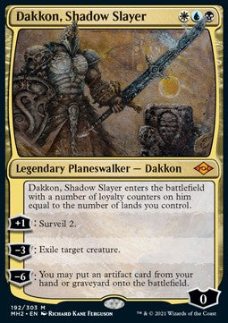 Dakkon der Schattentöter MH2-192 Mythic Near Mint Deutsch Foil
