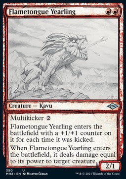 Flammenzungen-Jährling XMH2-350 Uncommon Excellent Englisch Foil
