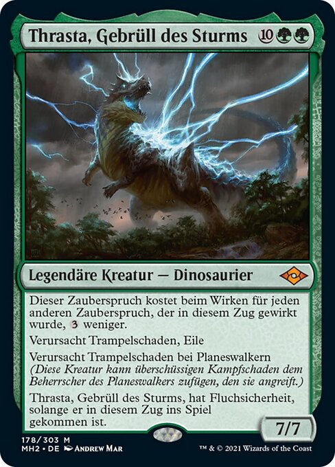 Thrasta, Gebrüll des Sturms MH2-178 Mythic Excellent Deutsch