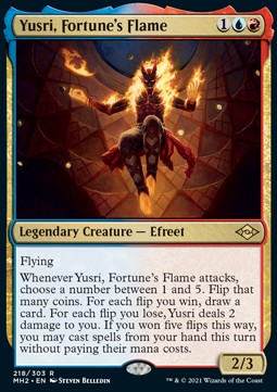 Yusri, Fortune's Flame MH2-218 Rare Near Mint Englisch Foil
