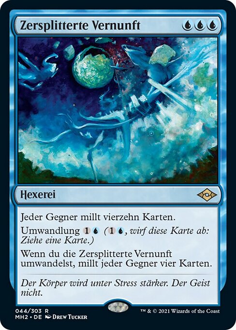 Zersplitterte Vernunft MH2-44 Rare Near Mint Deutsch