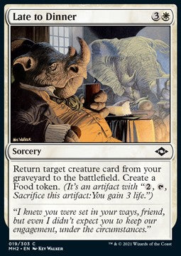 Spät zum Essen MH2-19 Common Near Mint Englisch Foil
