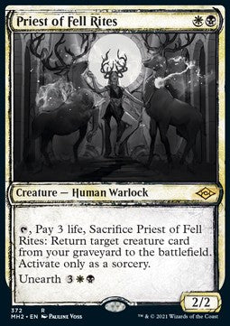 Priest of Fell Rites XMH2-372 Rare Excellent Englisch