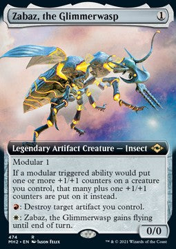 Zabaz, the Glimmerwasp XMH2-474 Rare Near Mint Englisch Foil