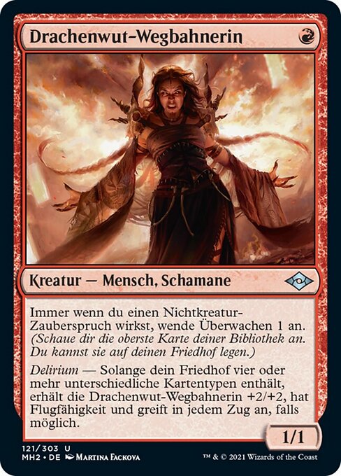 Drachenwut-Wegbahnerin MH2-121 Uncommon Excellent Deutsch