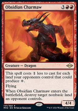 Obsidian Charmaw MH2-137 Rare Good Englisch