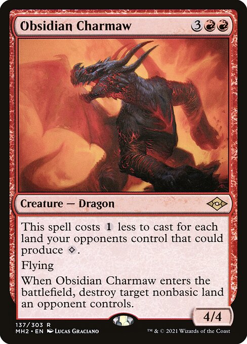 Obsidian Charmaw MH2-137 Rare Good Englisch