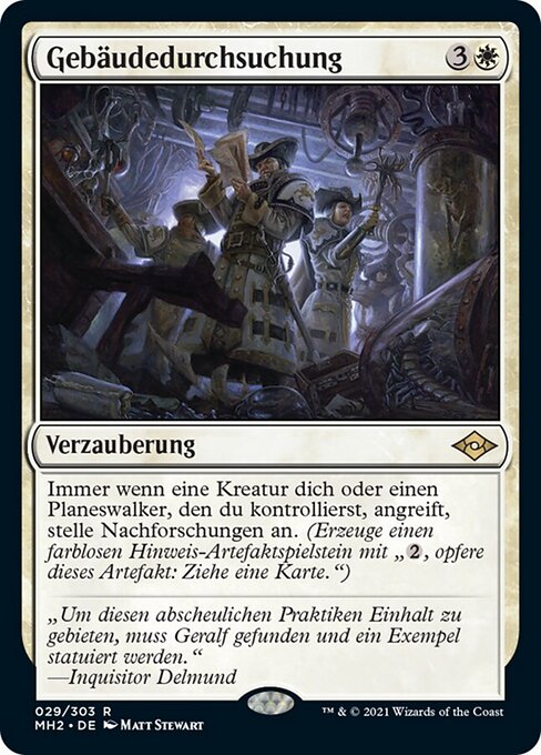 Gebäudedurchsuchung MH2-29 Rare Excellent Deutsch