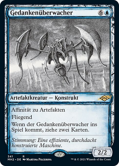 Gedankenüberwacher XMH2-341 Rare Excellent Deutsch Foil