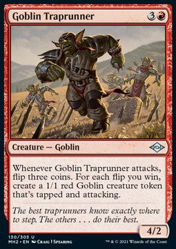 Goblin-Fallenläufer MH2-130 Uncommon Near Mint Deutsch Foil