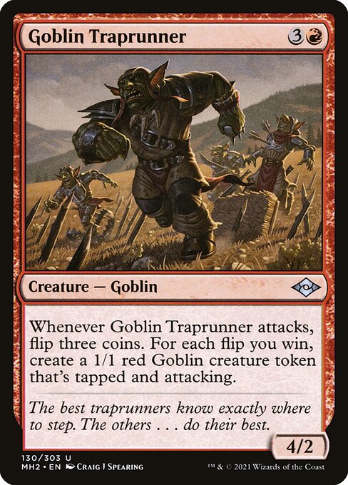 Goblin-Fallenläufer MH2-130 Uncommon Excellent Englisch Foil