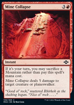 Mineneinsturz MH2-135 Common Near Mint Englisch Foil