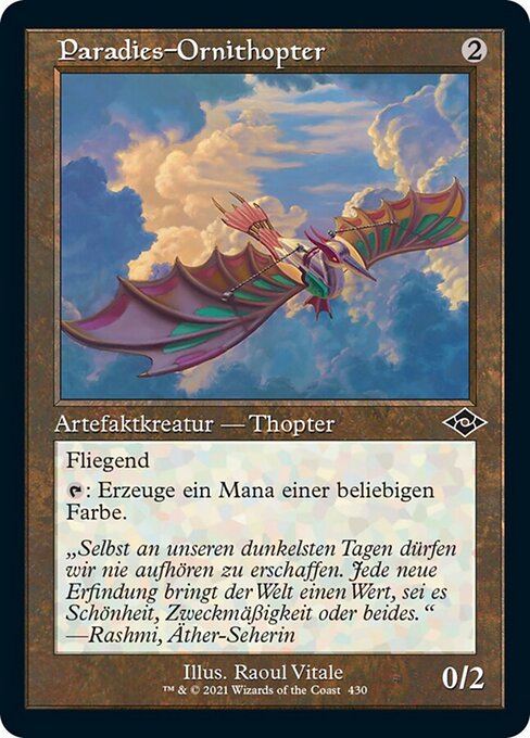 Paradies-Ornithopter (V.1) XMH2-430 Common Excellent Deutsch