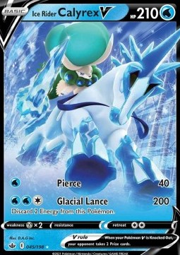 Ice Rider Calyrex V CRE-045 Ultra Rare Excellent Englisch