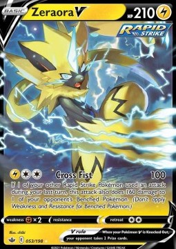 Zeraora V CRE-053 Ultra Rare Excellent Englisch