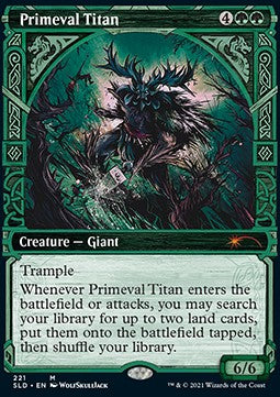 Primeval Titan SLD-221 Mythic Near Mint Englisch Foil