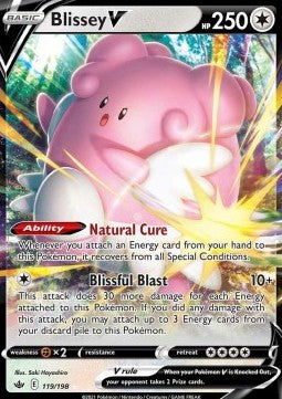 Blissey V CRE-119 Ultra Rare Near Mint Englisch