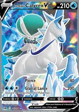 Ice Rider Calyrex V CRE-163 Ultra Rare Near Mint Englisch