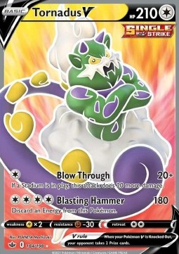 Tornadus V CRE-184 Ultra Rare Near Mint Englisch
