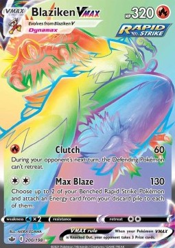 Lohgock VMAX CRE-200 Secret Rare Good Deutsch