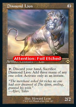 Diamantener Löwe (V.2) XMH2-427 Rare Excellent Deutsch Foil
