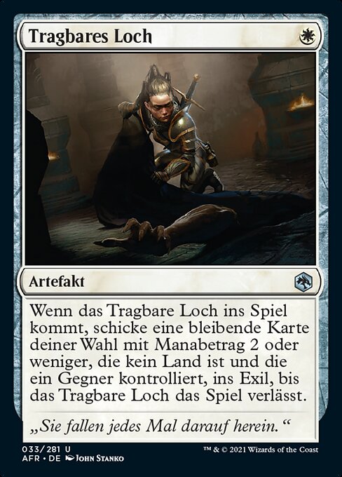 Tragbares Loch AFR-33 Uncommon Near Mint Deutsch
