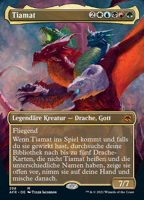 Tiamat XAFR-298 Mythic Near Mint Deutsch