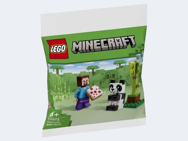 LEGO Polybag Minecraft Steve mit Baby-Panda