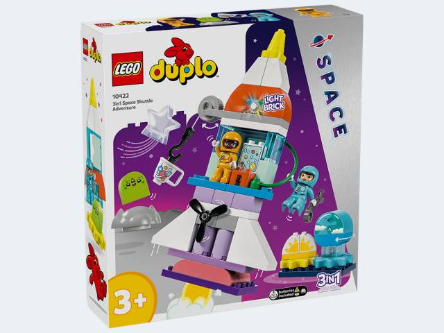 LEGO Duplo 3-in-1 Spaceshuttle für viele Abenteuer