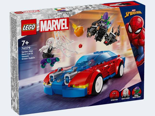 LEGO Marvel Spider-Mans Rennauto & Venom Green Go.