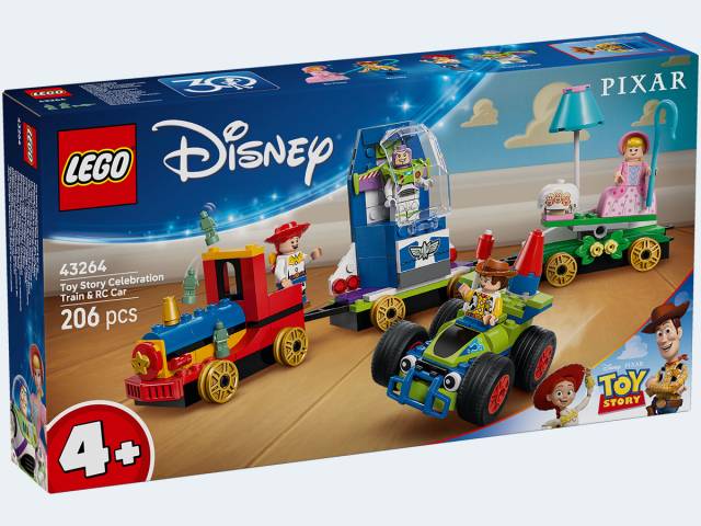LEGO Princess Partyzug und das Auto aus Toy Story