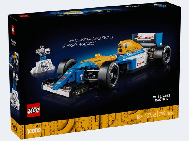 LEGO Icons Williams Racing FW14B mit Nigel Mansell