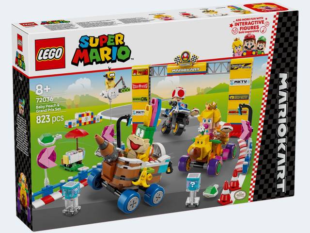 LEGO Super Mario Kart Baby Peach & Grand Prix–Set