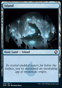 Insel (V.1) AFR-266 Land Near Mint Deutsch Foil
