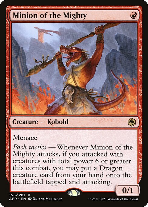Minion of the Mighty AFR-156 Rare Near Mint Englisch Foil