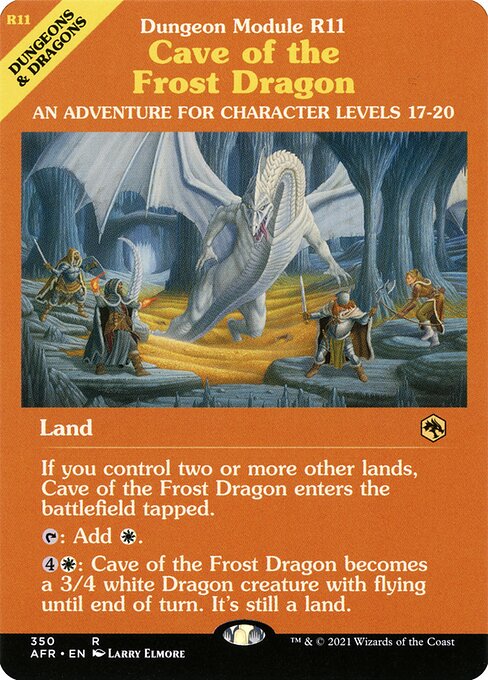Höhle des Frostdrachen XAFR-350 Rare Excellent Englisch Foil