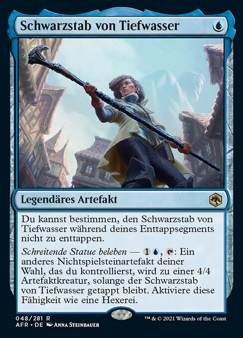 Schwarzstab von Tiefwasser AFR-48 Rare Near Mint Deutsch