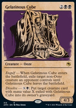 Gelatinous Cube XAFR-313 Rare Excellent Englisch